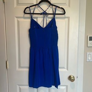 Amanda Uprichard silk maxi dress royal blue